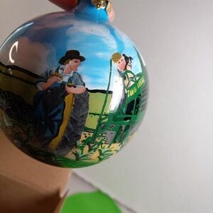 Vintage John Deere Hand-Painted Ornament Countrycore kitsch